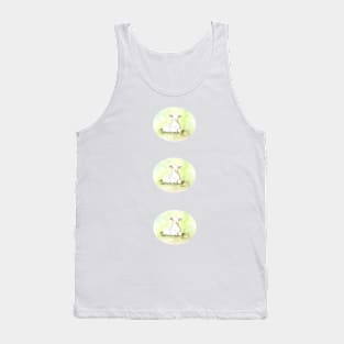 Lamb in the grass, oval shape Tank Top